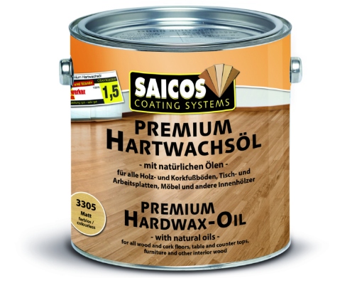 Obrázek Saicos Premium Hartwachsöl 3305 0,125 l mat
